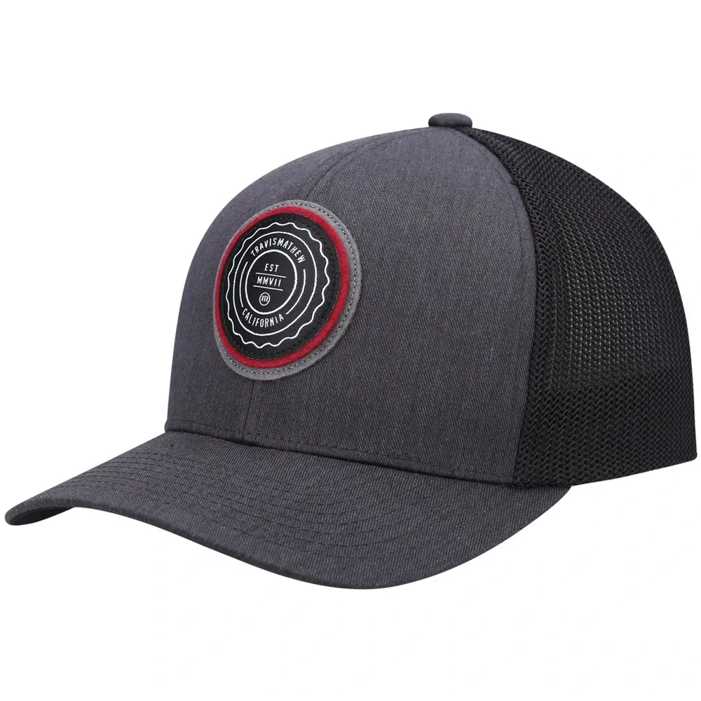 Travis Mathew Hat - The Patch SnapBack Charcoal